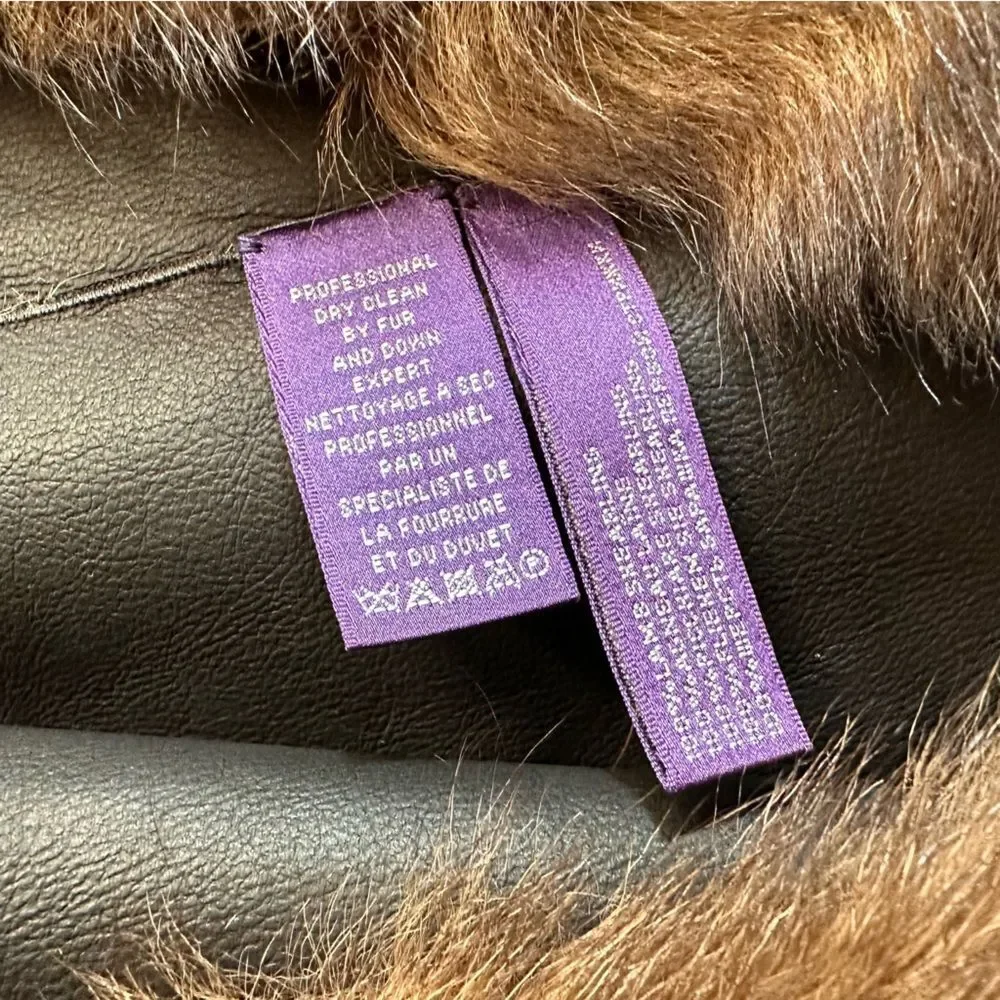 Ralph Lauren Collection * 2010 Sable Brown Lamb Shearling Gilet Silvie Vest - Picture 9 of 17